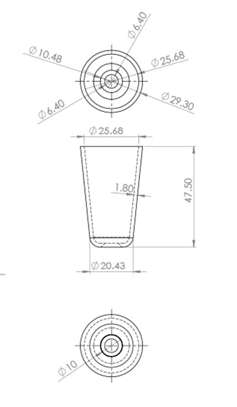 Astoria Satin Slipper Cup – Including Screws