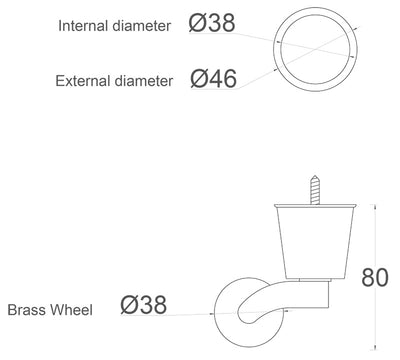 1 1/2 Inch (38mm) - Including Screws